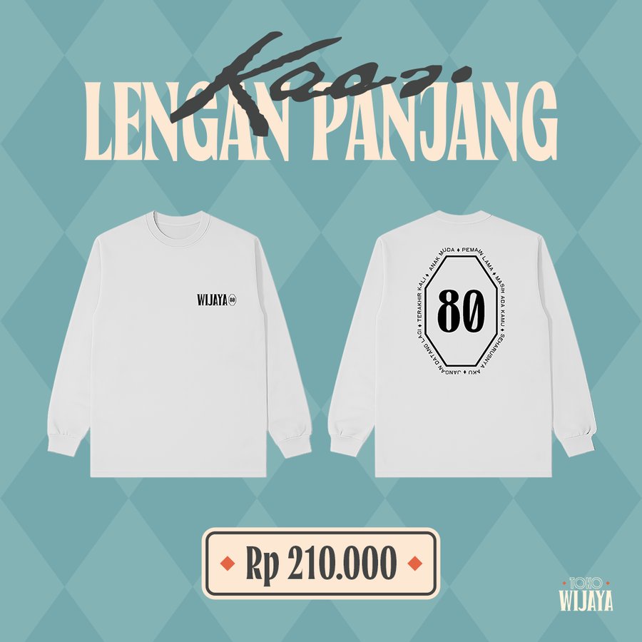 Kaos Lengan Panjang Wijaya 80