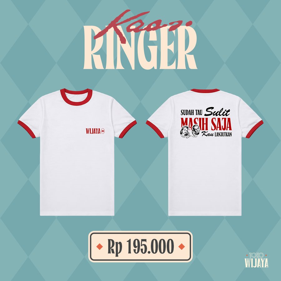 Kaos Ringer Merah Wijaya 80